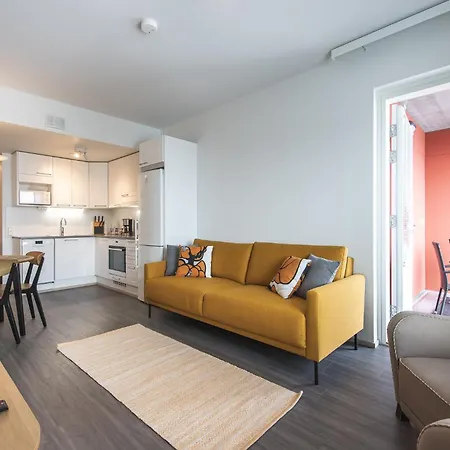 Saunallinen Kaksio Autohallipaikalla 아파트 쿠오피오